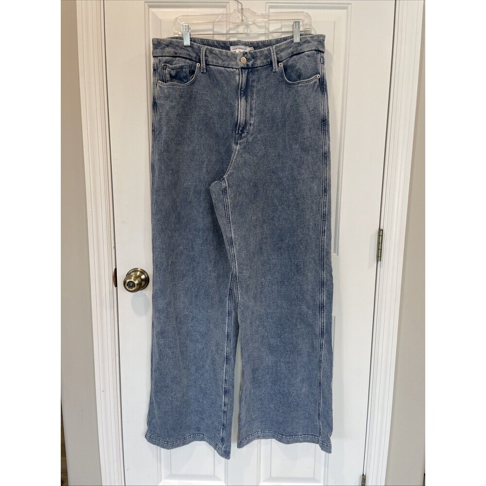 Good American Skate High Waist Wide Leg Jeans GS0409VN SZ 15 Indigo516